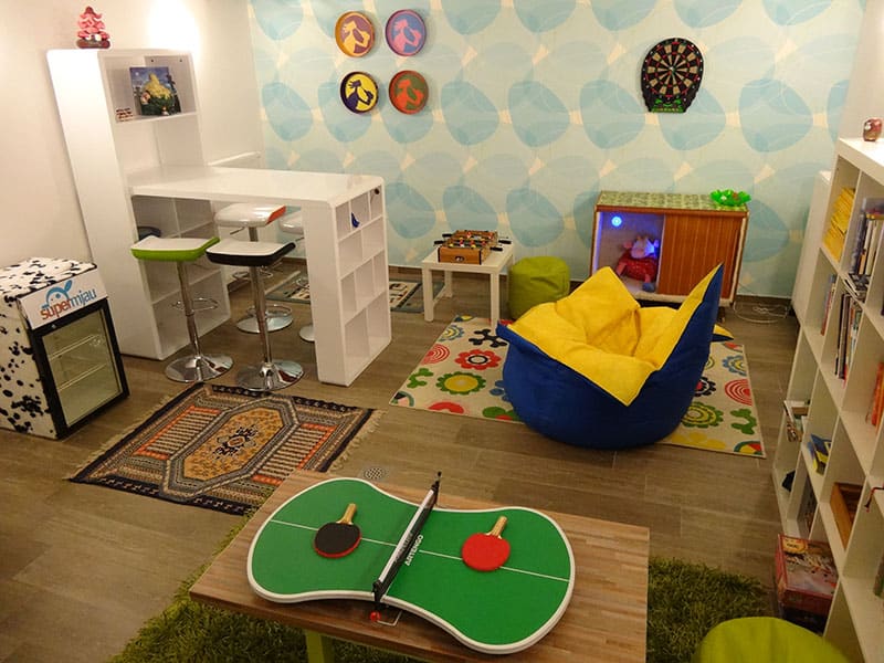 Library and playroom